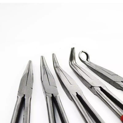 плоскогубцев прямо 11 0 45 пружинных коля достигаемости 90 градусов длинных в изогнутых плоскогубцах носа иглы