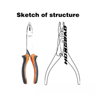 7 9 дюймов 8 тело резца острозубцев Linesman комбинации дюйма изолированное плоскогубцами длинное