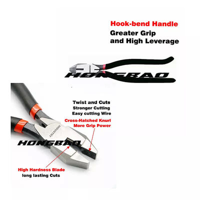 7&quot; 8&quot; 9&quot; сторона комбинации режа падение Linesman плоскогубцев 60CRV стальное выковали