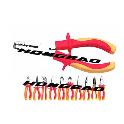 6 7 8&quot; изолировало плоскогубцы Vde установило плоскогубцы AC эргономической ручки 1000V CR-V сжатия электрические режа