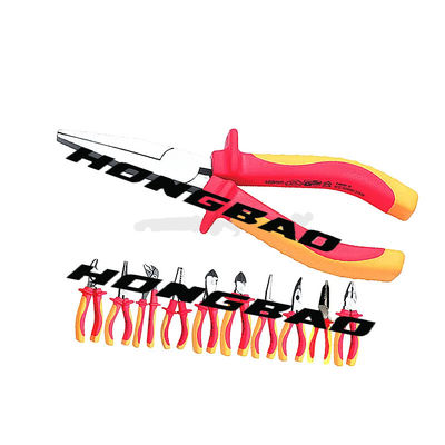 VDE 1000V изолировал плоскогубцы 6 комбинации плоскогубцев инструментов электрические 7 8&quot; эргономическая ручка сжатия