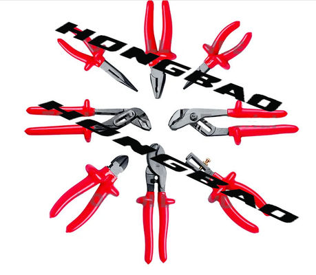 6 7 8&quot; изолировало плоскогубцы Vde установило плоскогубцы AC эргономической ручки 1000V CR-V сжатия электрические режа